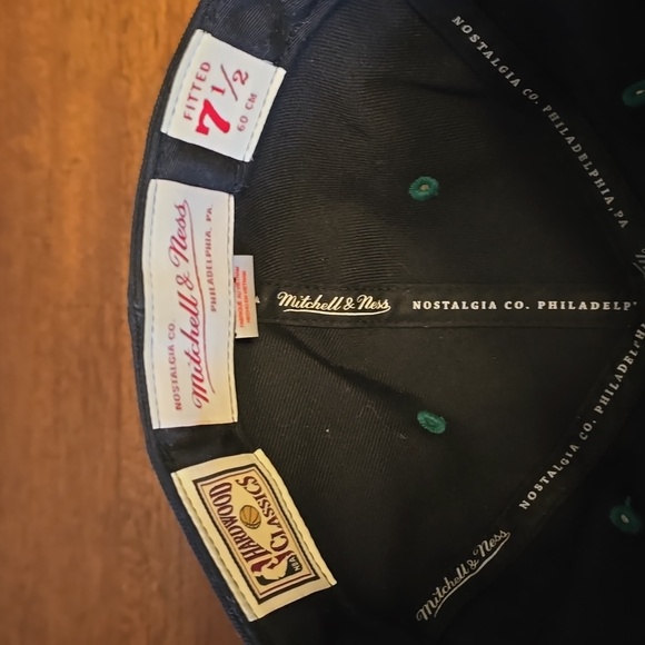 Seattle Supersonics, New Era, Fitted Hat 7 1/2, Black/Green/Yellow - Picture 2 of 3